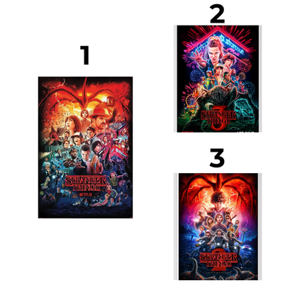 Poster 3d Stranger Things