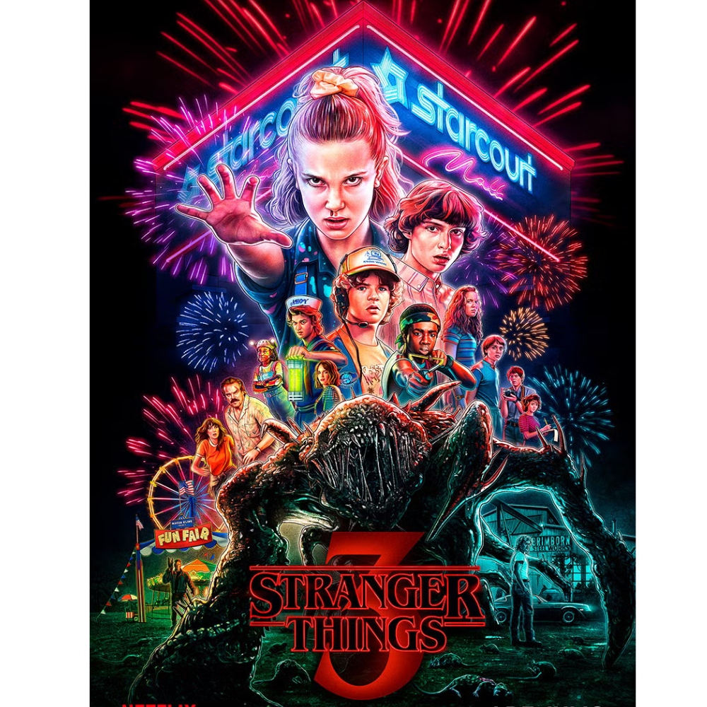 Poster 3d Stranger Things